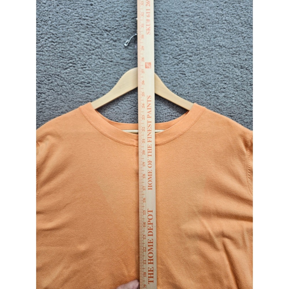 J. Jill Cardigan 2X Peach Orange Button Front 3/4 Sleeve Casual Classic - Picture 6 of 7
